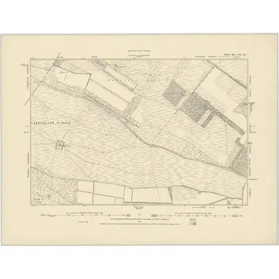 1881 Map of Suffolk XII.SE, 1887 Print