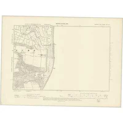 1903 Map of Suffolk XIX.SE, 1906 Print