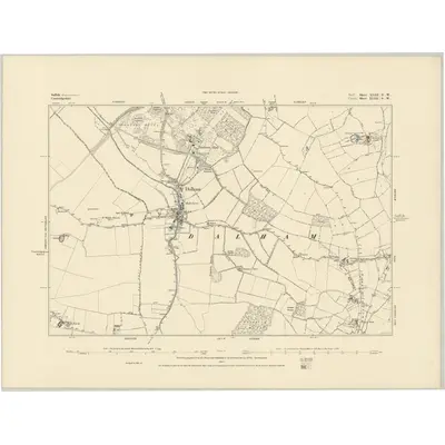 1882 Map of Suffolk XLIII.SW, 1883 Print