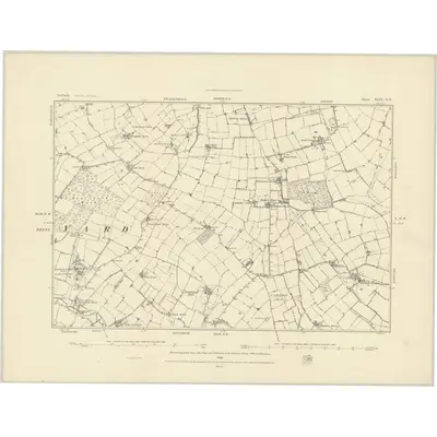 1883 Map of Suffolk XLIX.NE