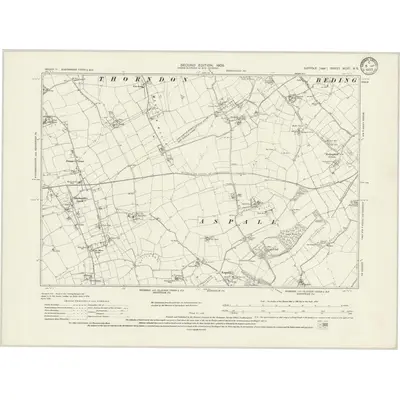 1903 Map of Suffolk XLVII.NE, 1933 Print