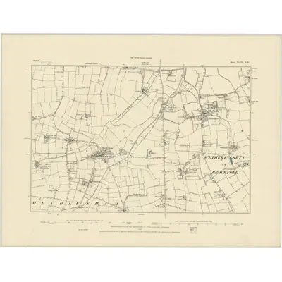 1884 Map of Suffolk XLVII.NW