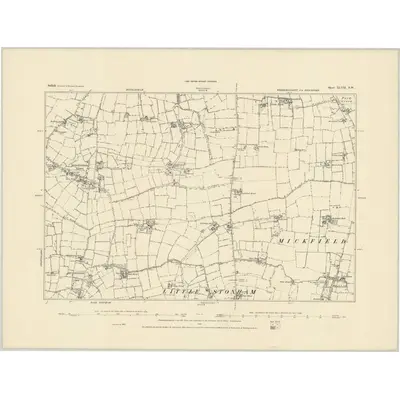 1884 Map of Suffolk XLVII.SW
