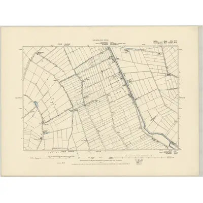 1881 Map of Suffolk XX.NW, 1887 Print
