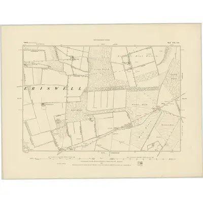 1880 Map of Suffolk XXI.NE, 1885 Print