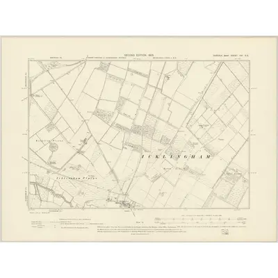 1903 Map of Suffolk XXI.SE, 1905 Print
