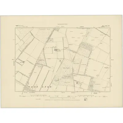 1881 Map of Suffolk XXII.SW, 1885 Print