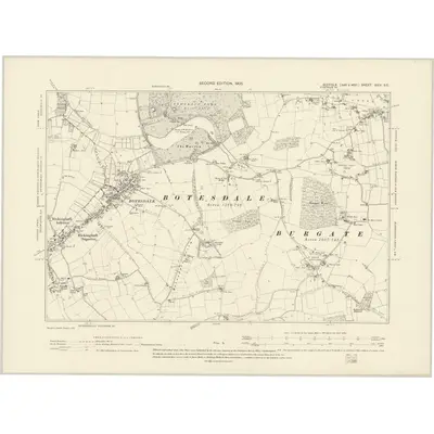 1903 Map of Suffolk XXIV.SE, 1905 Print