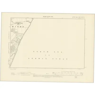 1903 Map of Suffolk XXIX.NE, 1905 Print