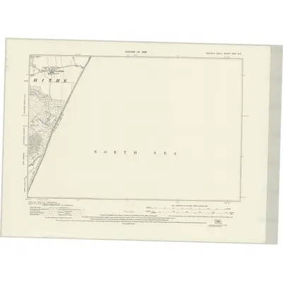 1925 Map of Suffolk XXIX.NE, 1928 Print