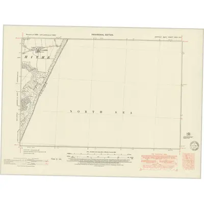 1947 Map of Suffolk XXIX.NE, 1951 Print
