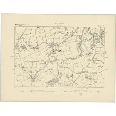 1885 Map of Suffolk XXV.SE