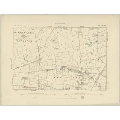 1885 Map of Suffolk XXXV.NE