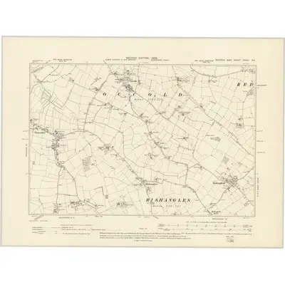 1903 Map of Suffolk XXXVI.SE, 1905 Print