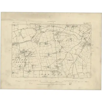 1885 Map of Suffolk XXXVI.SW