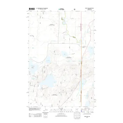 2013 Map of Sugar Lake, 2013 Print