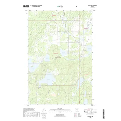 2019 Map of Sugar Lake, 2019 Print
