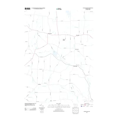 2013 Map of Sugar Lake, 2013 Print