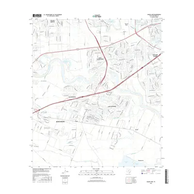 2016 Map of Sugar Land, 2016 Print