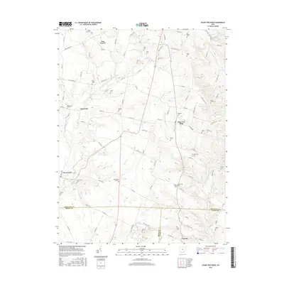 2016 Map of Sugar Tree Ridge, 2016 Print