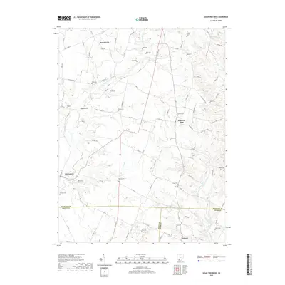 2019 Map of Sugar Tree Ridge, 2019 Print