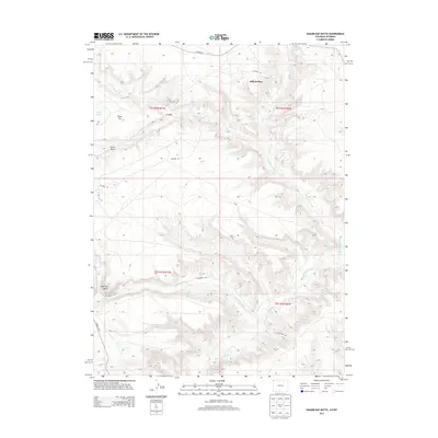 2013 Map of Sugarloaf Butte, 2013 Print