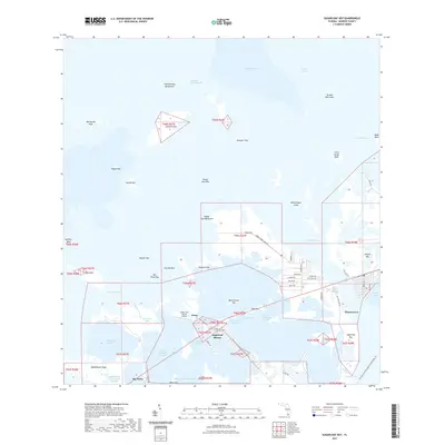 2021 Map of Sugarloaf Key, 2021 Print