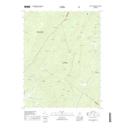 2019 Map of Sugarloaf Mountain, 2019 Print