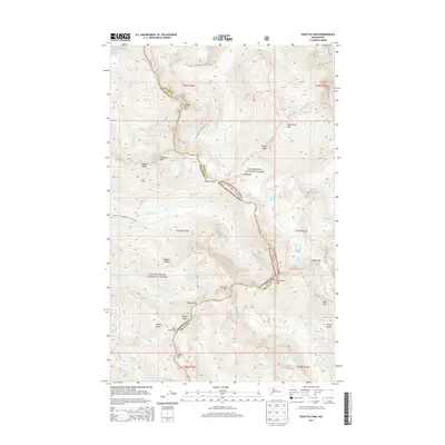 2014 Map of Suiattle Pass, 2014 Print