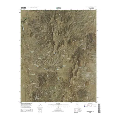 2014 Map of Sullivan Buttes, 2014 Print