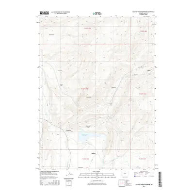 2015 Map of Sulphur Creek Reservoir, 2015 Print