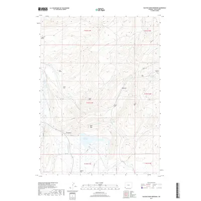 2017 Map of Sulphur Creek Reservoir, 2017 Print