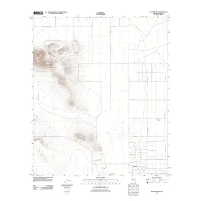 2011 Map of Sulphur Hills, 2011 Print