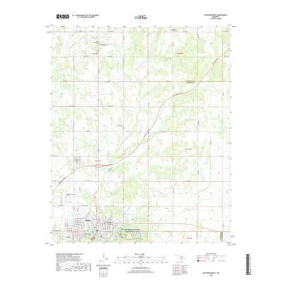 2018 Map of Sulphur North, 2018 Print