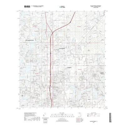 2018 Map of Sulphur Springs, 2018 Print