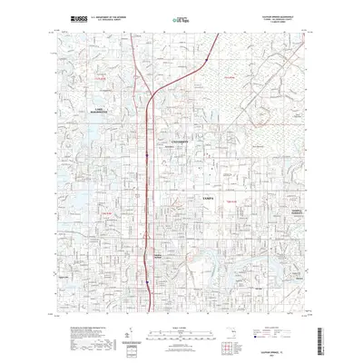 2021 Map of Sulphur Springs, 2021 Print