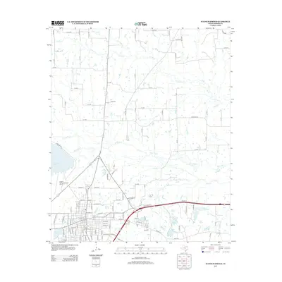 2013 Map of Sulphur Springs, 2013 Print