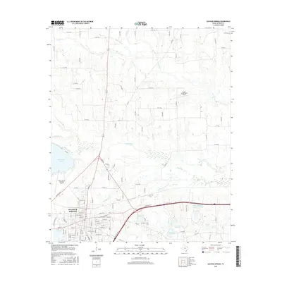 2016 Map of Sulphur Springs, 2016 Print