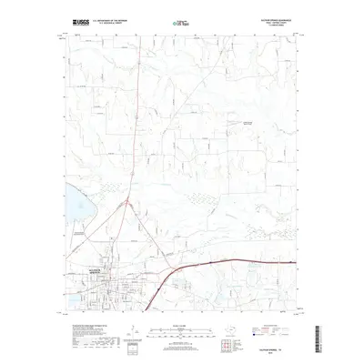 2019 Map of Sulphur Springs, 2019 Print