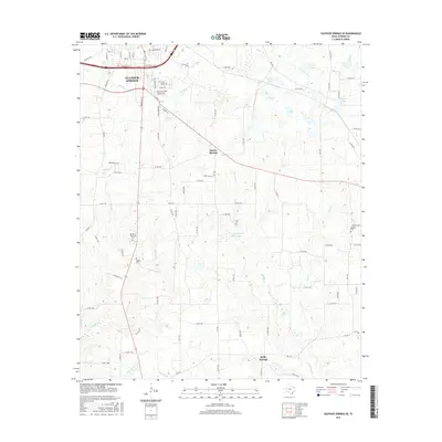 2016 Map of Sulphur Springs SE, 2016 Print