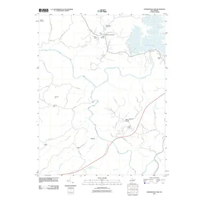 2011 Map of Summersville Dam, 2011 Print