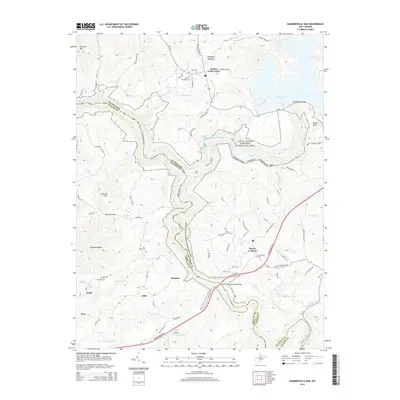 2014 Map of Summersville Dam, 2014 Print
