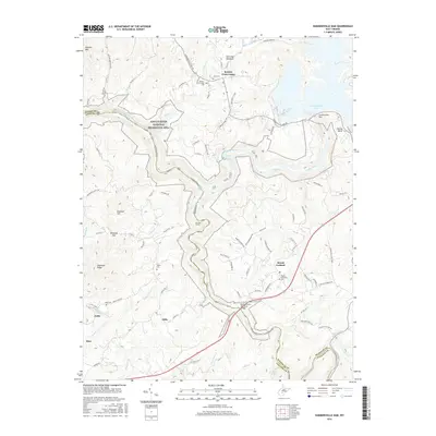 2016 Map of Summersville Dam, 2016 Print