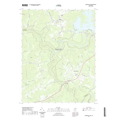 2019 Map of Summersville Dam, 2019 Print