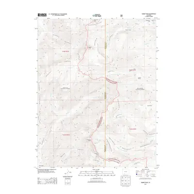 2013 Map of Summit Peak, 2013 Print