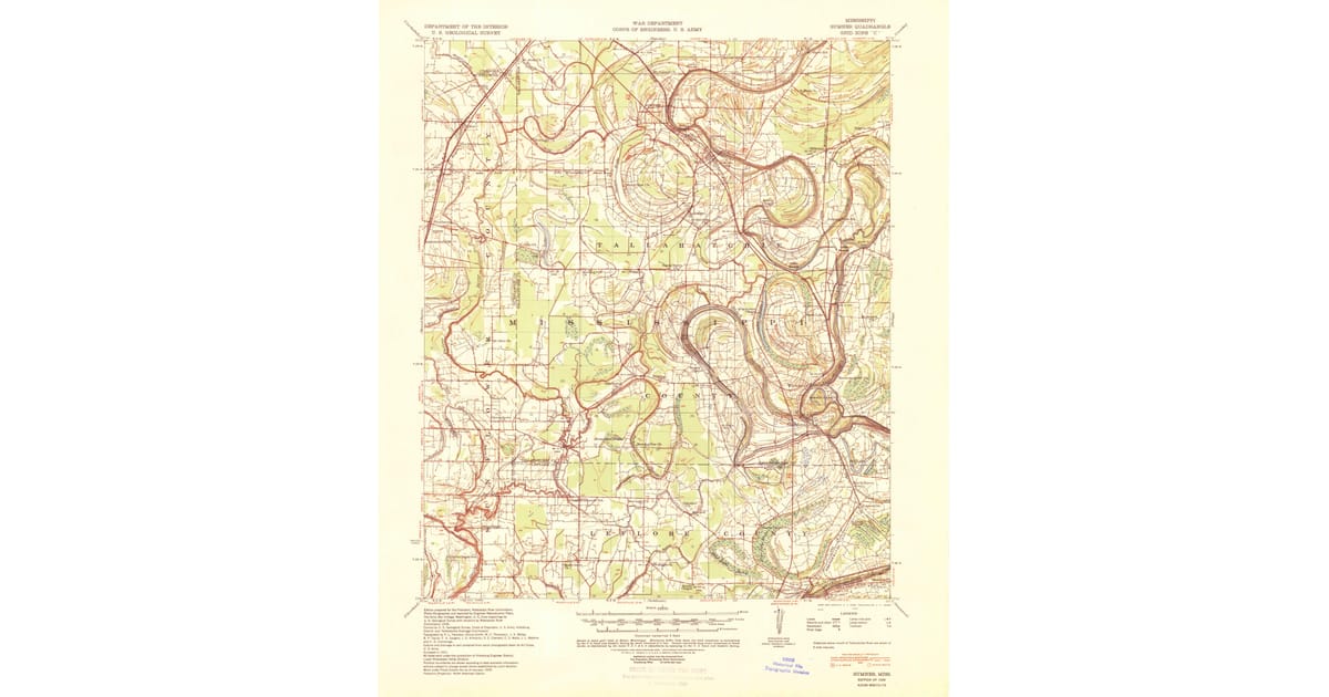 1939 Map of Sumner, MS — High-Res | Pastmaps