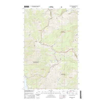 2017 Map of Sun Mountain, 2017 Print