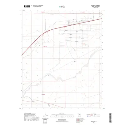 2018 Map of Sun Valley, 2018 Print