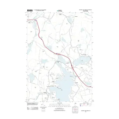 2012 Map of Sunapee Lake North, 2012 Print