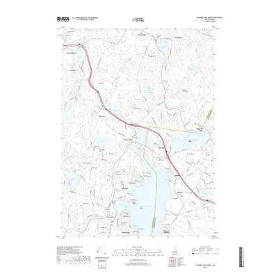 2018 Map of Sunapee Lake North, 2018 Print